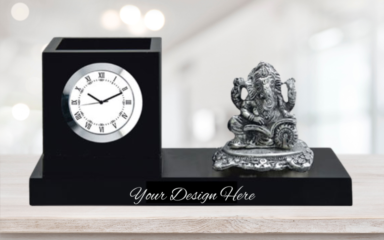 table clock with Ganesha for corporate diwali gifts 2022