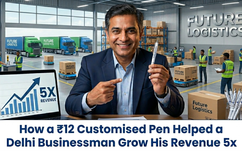 How a ₹12 Customised Pen Helped a Delhi Businessman Grow His Revenue 5x