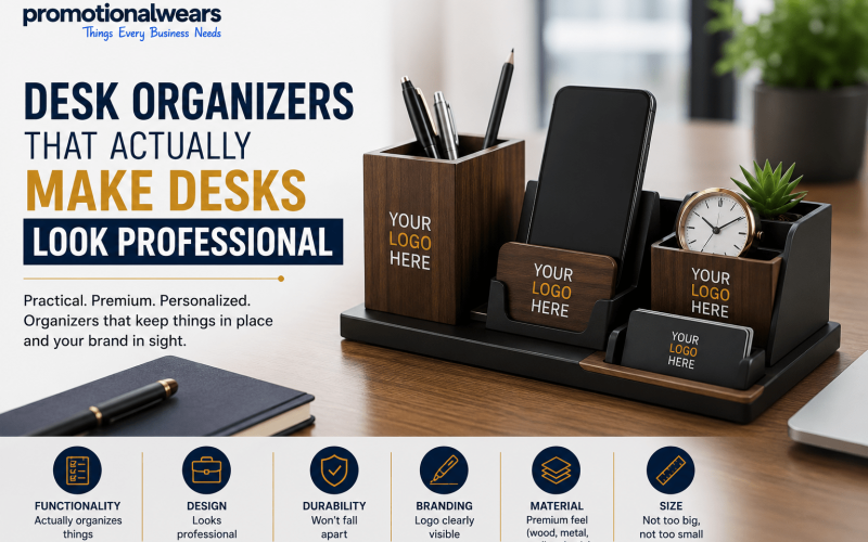 Custom Desk Organizers | Branded Workspace Accessories Online
