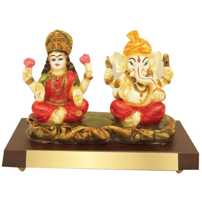 Auspicious Laxmi Ganesh Idol - Promotional Wears Personalized Design